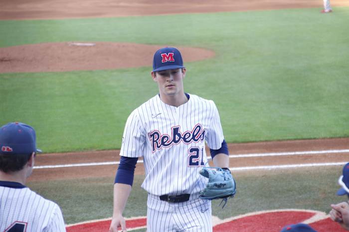 Ole Miss RHP JT Quinn will draw the start for the Rebels on Saturday.